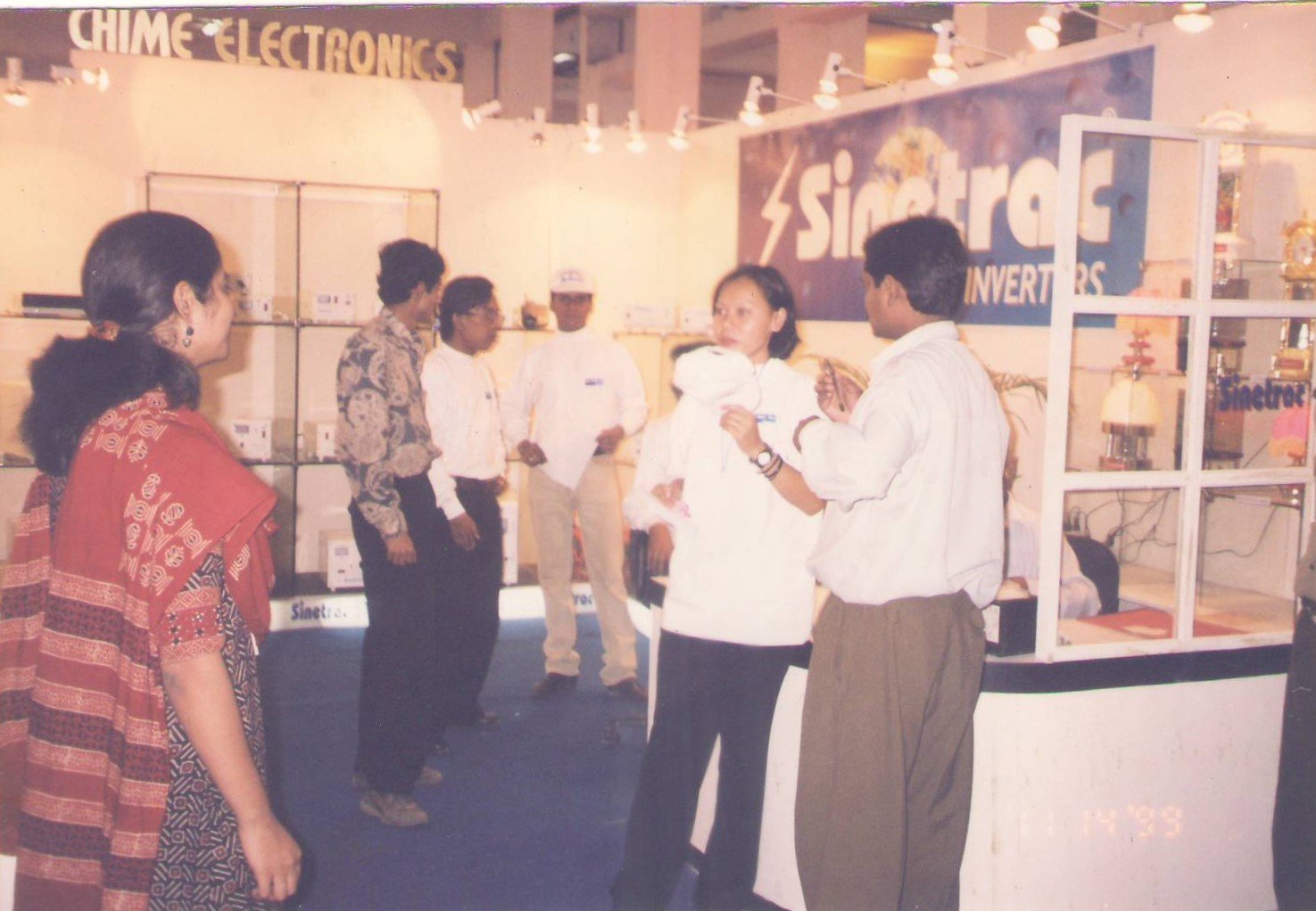 Sinetrac Hi-Frequency Inverter display at India International Trade Fair