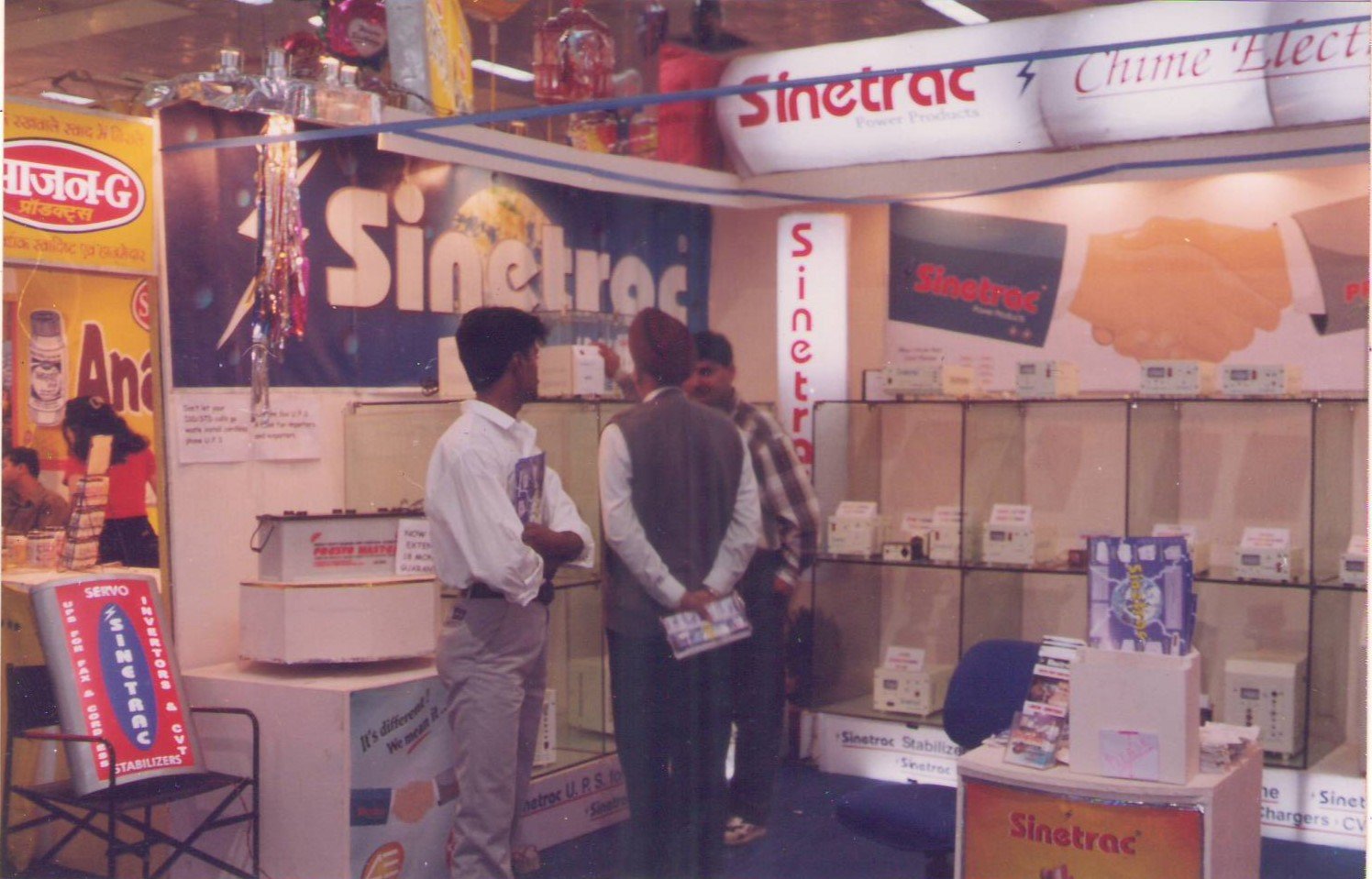 Sinetrac Hi-Frequency Inverter display at India International Trade Fair