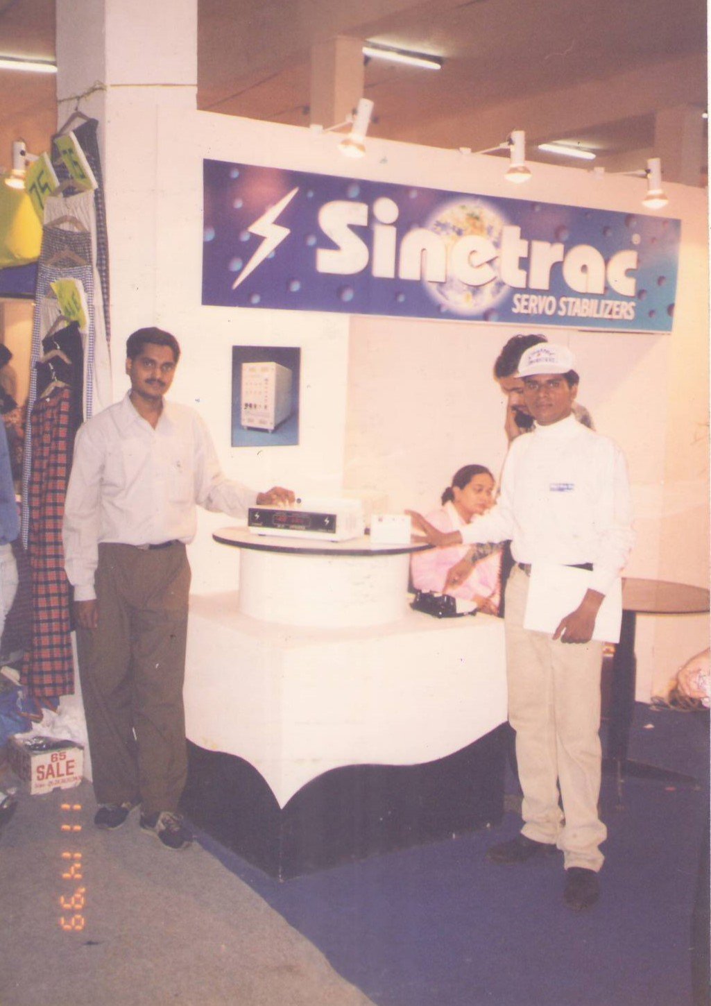 Sinetrac Hi-Frequency Inverter display at India International Trade Fair