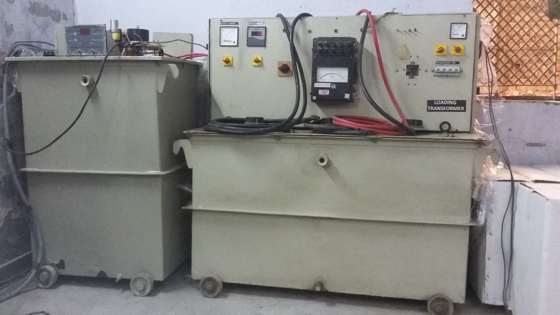 Transformer being handled at the factory